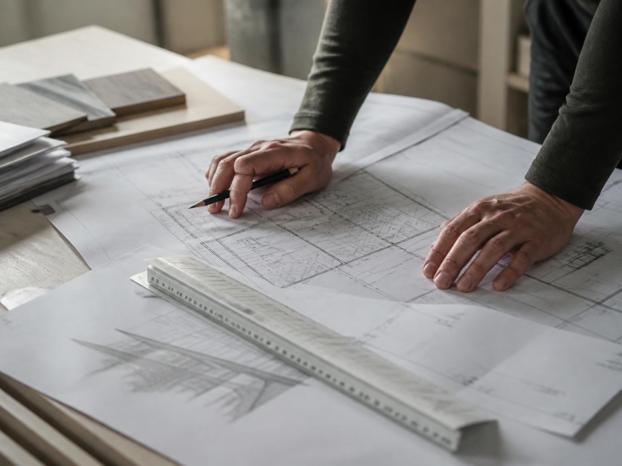 Technical construction documentation under review